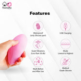 Waterproof, USB rechargeable, quiet vibrations under 50db, medical grade silicon